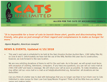 Tablet Screenshot of catsunlimited.org